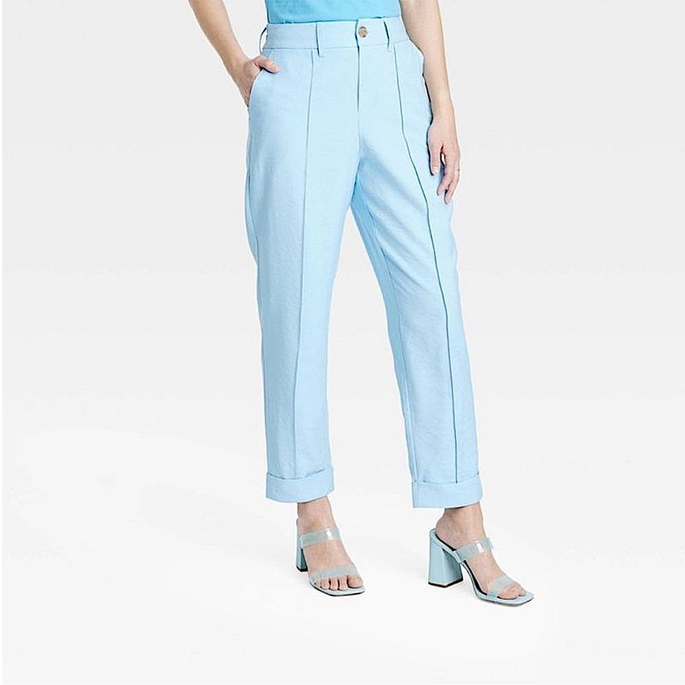 Target A New Day: High Rise Slim Fit Effortless Pintuck Ankle Pants, Size 2